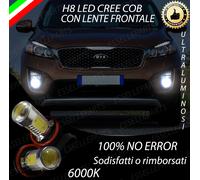 COPPIA LAMPADE FENDINEBBIA H8 LED CREE COB CANBUS KIA SORENTO III 6000K