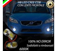 COPPIA LAMPADE FENDINEBBIA H8 LED CREE COB CANBUS VOLVO V50 RESTYLING 6000K