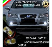 COPPIA LAMPADE FENDINEBBIA H8 LED CREE COB CANBUS VOLVO V70 III 6000K