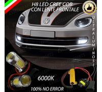 COPPIA LAMPADE FENDINEBBIA H8 LED CREE COB CANBUS VW MAGGIOLINO 5C NO ERRORE