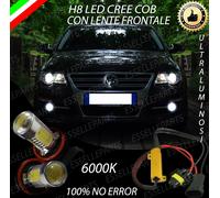 COPPIA LAMPADE FENDINEBBIA H8 LED CREE COB CANBUS VW PASSAT B6 100% NO ERROR