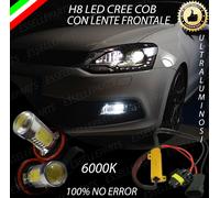 COPPIA LAMPADE FENDINEBBIA H8 LED CREE COB CANBUS VW POLO 6R 100% NO ERROR