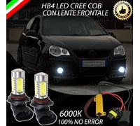 COPPIA LAMPADE FENDINEBBIA HB4 A LED CREE COB CANBUS VW POLO MK4 100% NO ERRORE