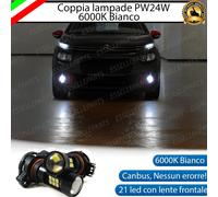 COPPIA LAMPADE FENDINEBBIA PSX24W LED CANBUS CITROEN C3 MK3 6000K BIANCO