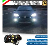 COPPIA LAMPADE FENDINEBBIA PSX24W LED CANBUS CITROEN DS3 6000K BIANCO