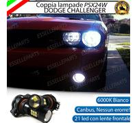 COPPIA LAMPADE FENDINEBBIA PSX24W LED CANBUS DODGE CHALLENGER 6000K