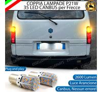COPPIA LAMPADE FRECCE A LED POSTERIORI PIAGGIO PORTER MK2 II P21W BA15S CANBUS
