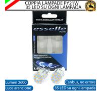 COPPIA LAMPADE FRECCE ANTERIORI LED HYUNDAI I40 VF PY21W BAU15S CANBUS NO ERROR