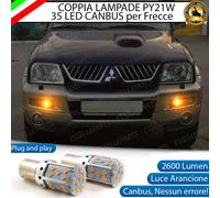 COPPIA LAMPADE FRECCE ANTERIORI LED MITSUBISHI L200 III PY21W CANBUS 6000K