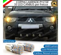COPPIA LAMPADE FRECCE ANTERIORI LED MITSUBISHI L200 IV PY21W CANBUS 6000K