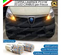 COPPIA LAMPADE FRECCE ANTERIORI LED PER PIAGGIO PORTER NP6 PY21W LED
