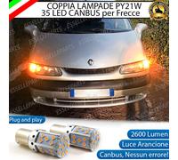 COPPIA LAMPADE FRECCE ANTERIORI LED RENAULT ESPACE MK3 PY21W CANBUS NO ERROR