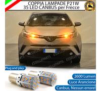 COPPIA LAMPADE FRECCE ANTERIORI LED TOYOTA C-HR CON FARI ALOGENI DI SERIE PY21W