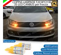 COPPIA LAMPADE FRECCE LED ANTERIORI VW EOS DAL 2011 CON FARI ALOGENI WY21W