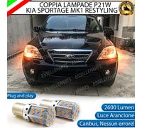 COPPIA LAMPADE FRECCE LED P21W ANTERIORI KIA SORENTO MK1 RESTYLING CANBUS