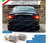 COPPIA LAMPADE FRECCE LED POSTERIORI JAGUAR X-TYPE PY21W BAU15S CANBUS NO ERROR