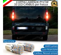 COPPIA LAMPADE FRECCE LED POSTERIORI PER OPEL VIVARO A RESTYLING PY21W CANBUS