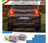 COPPIA LAMPADE FRECCE LED POSTERIORI PER SPORTEQUIPE 5 PY21W BAU15S CANBUS