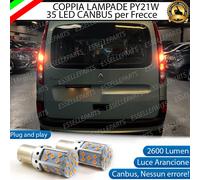COPPIA LAMPADE FRECCE LED POSTERIORI RENAULT KANGOO MK2 RESTYLING PY21W CANBUS