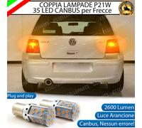 COPPIA LAMPADE FRECCE LED POSTERIORI VOLKSWAGEN GOLF 4 IV P21W BA15S CANBUS