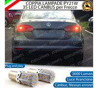 COPPIA LAMPADE FRECCE LED POSTERIORI VW JETTA VI PY21W CANBUS FARI ALOGENI