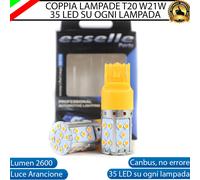 COPPIA LAMPADE FRECCE POSTERIORI LED LEXUS IS MK3 III ARANCIONI T20 W21W CANBUS