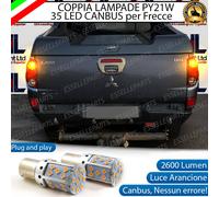 COPPIA LAMPADE FRECCE POSTERIORI LED MITSUBISHI L200 IV PY21W CANBUS 6000K