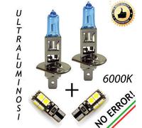 COPPIA LAMPADE H1 EFFETTO XENON + 2 LUCI DI POSIZIONE 9 LED CANBUS