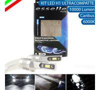 COPPIA LAMPADE H1 LED 10.000 LM CANBUS NO ERROR 6000K IN METALLO PLUG AND PLAY