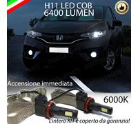 COPPIA LAMPADE H11 LED CANBUS FENDINEBBIA HONDA JAZZ III 6400L 6000K NOERROR