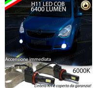 COPPIA LAMPADE H11 LED CANBUS FENDINEBBIA OPEL AGILA B 6400L 6000K