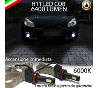COPPIA LAMPADE H11 LED CANBUS FENDINEBBIA OPEL GT CONVERTIBLE 6400L 6000K