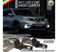 COPPIA LAMPADE H11 LED CANBUS FENDINEBBIA PER NISSAN X-TRAIL III 6400L 6000K