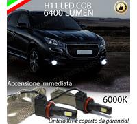 COPPIA LAMPADE H11 LED CANBUS FENDINEBBIA PEUGEOT 4008 6400L 6000K