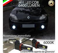 COPPIA LAMPADE H11 LED CANBUS FENDINEBBIA RENAULT LAGUNA III 6400L 6000K