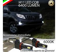 COPPIA LAMPADE H11 LED CANBUS FENDINEBBIA TOYOTA LAND CRUISER 150 6400L 6000K