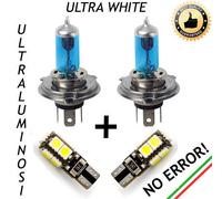 COPPIA LAMPADE H4 EFFETTO XENON + COPPIA LUCI DI POSIZIONE A 9 LED CANBUS