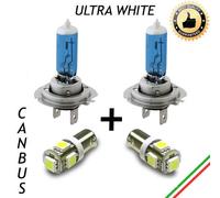 COPPIA LAMPADE H7 EFFETTO XENON + 2 LUCI DI POSIZIONE 5 LED BA9S CANBUS
