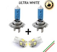 COPPIA LAMPADE H7 EFFETTO XENON + COPPIA LUCI DI POSIZIONE A LED ULTRALUMINOSI