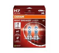 COPPIA LAMPADE H7 OSRAM NIGHT BREAKER LASER 12V 55W + 150%