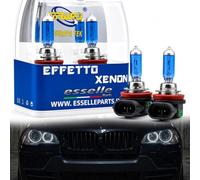 Coppia Lampade H8 Effetto Xenon Angel Eyes per BMW X1 E84 Luce Bianca