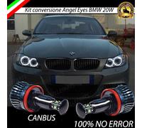 COPPIA LAMPADE H8 LUCI DI POSIZIONE LED BMW SERIE 3 E91 6000K CANBUS ANGEL EYES