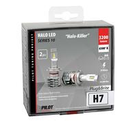 COPPIA LAMPADE LAMPADINE A LED PER CONVERTIRE FARI ALOGENI H7 HALO LED PER AUTO