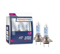 Coppia lampade lampadine alogene effetto bianco Powertec SuperWhite H7 24 volts