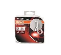 Coppia lampade Lampadine alogene OSRAM SILVERSTAR H11 12V 55W + 60%