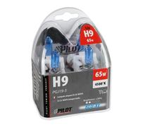 12V Lampada alogena Blu-Xe - H9 - 65W - PGJ19-5 - 2 pz - Scatola Plast.