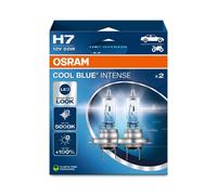 Coppia Lampade Lampadine Alogene Ricambio COOL BLUE INTENSE H7 (PX26d) 12V 55W