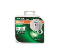 Coppia Lampade Lampadine Alogene Ricambio OSRAM ULTRA LIFE H4 12V 60/55W