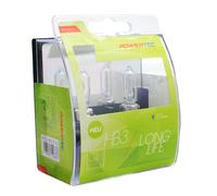 Coppia Lampade Lampadine Bulbi Alta durata Alogene Powertec Long Life HB3 12V