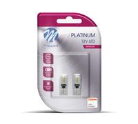 Coppia Lampade Lampadine Led Blister LB801W W5W Canbus 20 x SMD3014 12V bianco